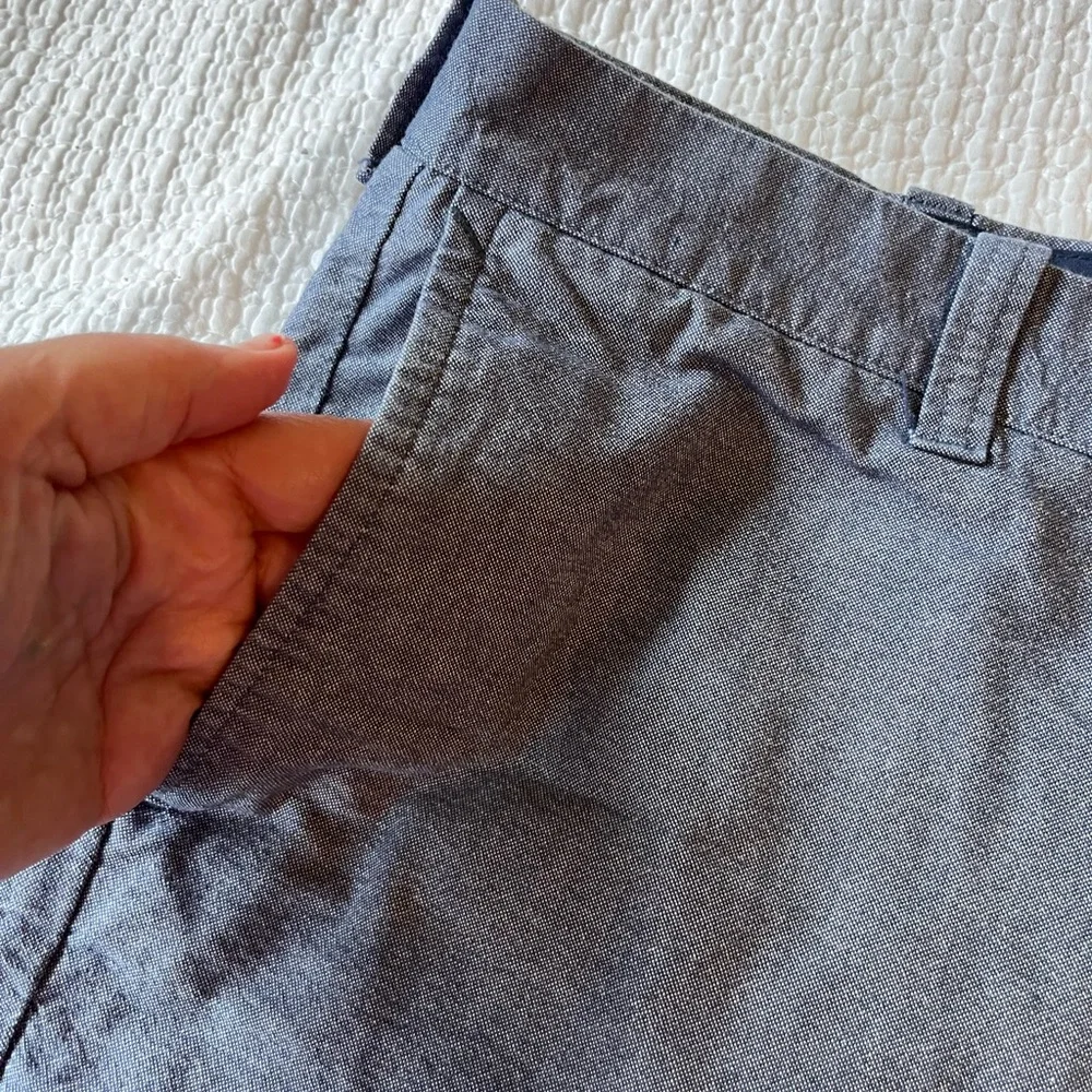 J.CREW Men's Blue Gramercy Shorts 36‎ Pockets 8” Inseam Exc Cond
